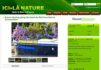 France Cycling along the Canal du Midi sète