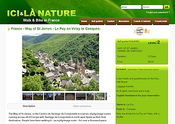 france way of st james le puy to Conques