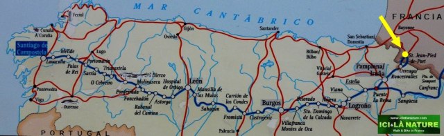 71-ici et la nature-el camino de santiago map