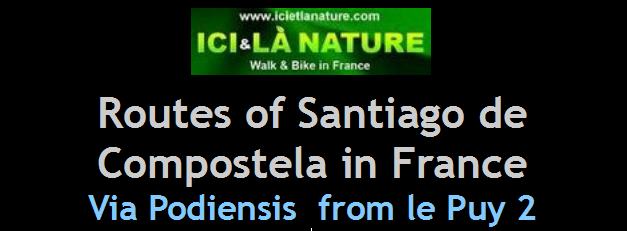 road in france to santiago ici et la nature