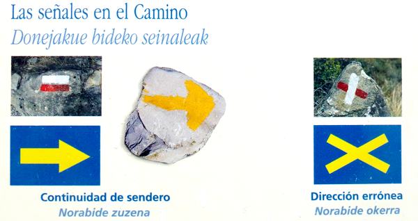 las senales en el camino