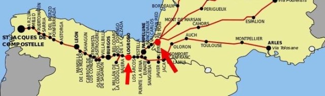 map camino de santiago camino frances