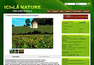 biking holidays around Cognac country