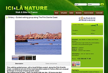 brittany guided walking group along the Pink Granite Coast