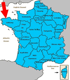 brittany map
