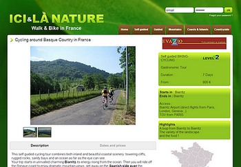 cycling around basque country ici et la nature