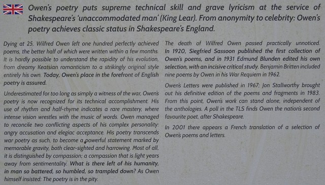 79-owen' s poetry suprme technical skill and grave lyricism