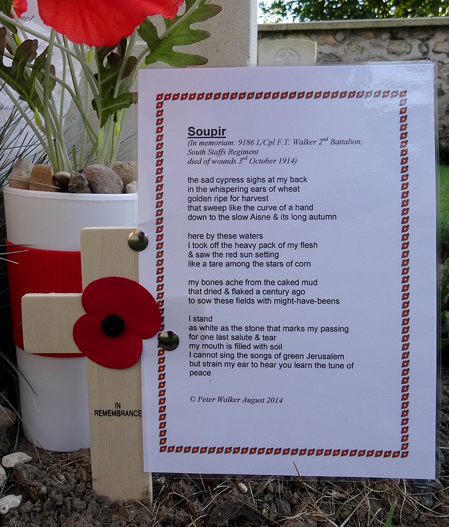 soupir aisne chemin des dames poetry walker 3 october 1914