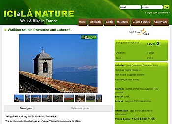 walking tour in Provence and Lubéron