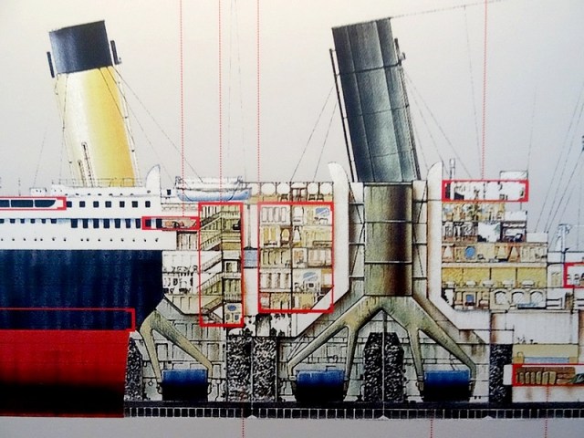 50 - titanic vertical cut ship's engine room