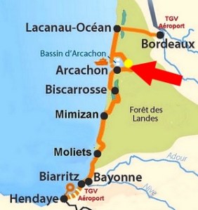 where is bay arcachon in france