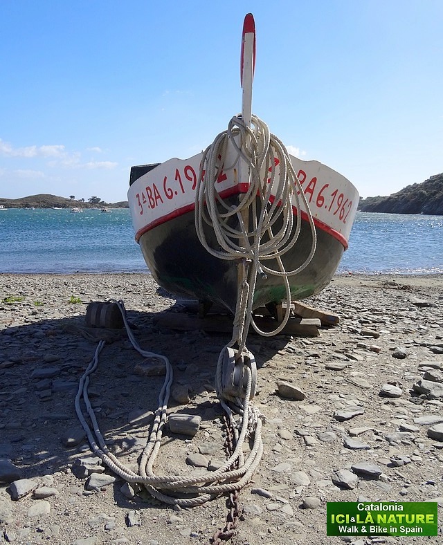 40-fish boat spain on beach