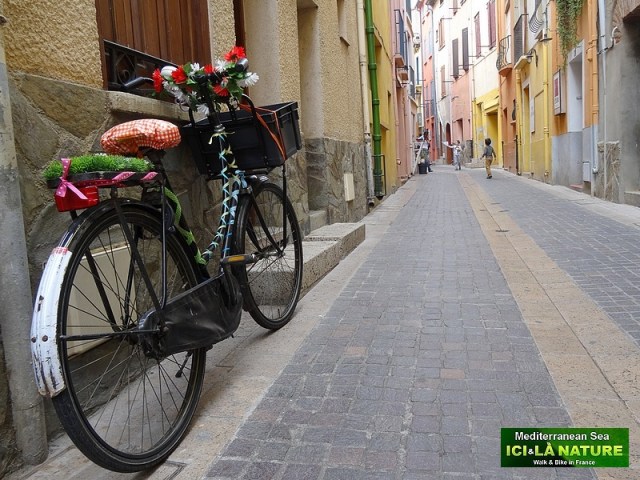 46-collioure bicycle mediterranean sea
