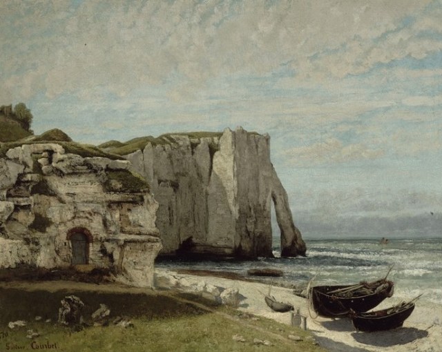 62-Gustave Courbet The Etretat Cliffs after the Storm 1870