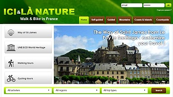 walking biking tour in france