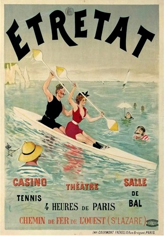 63-publicite etretat normandie train saint-lazare 1989 albert guillaume