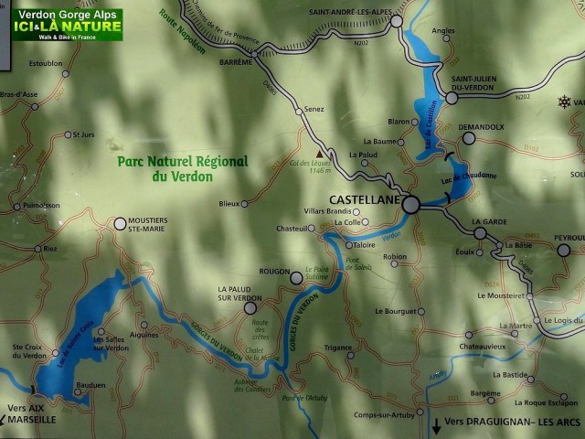 map verdon canyon