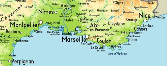 map south france