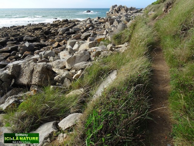 20-walking on coastal path brittany france