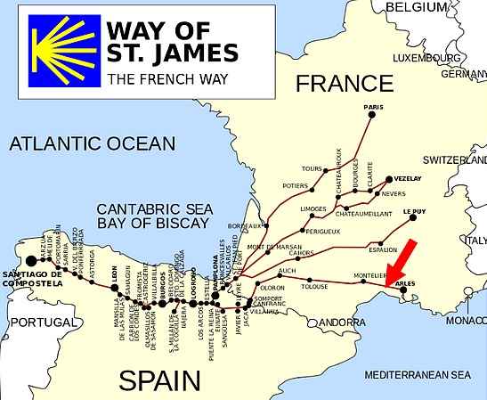 way of st james map france