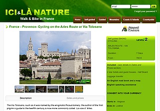 france-provence-cycling arles route via tolosana